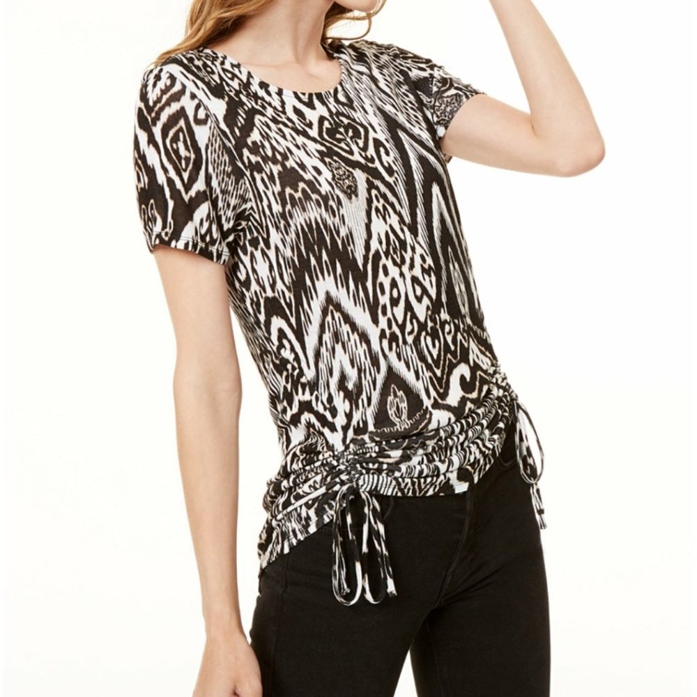 NEW INC LACE UP TOP